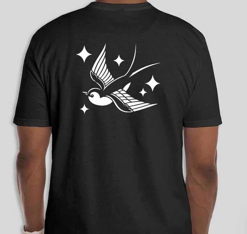 Short sleeve double sided t shirt